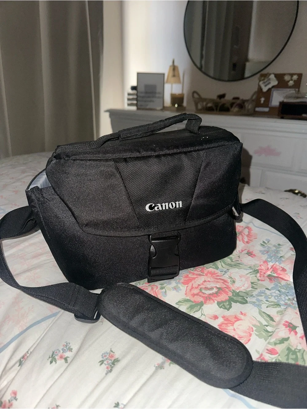 Canon Black DSLR with 18-55mm Zoom Lens